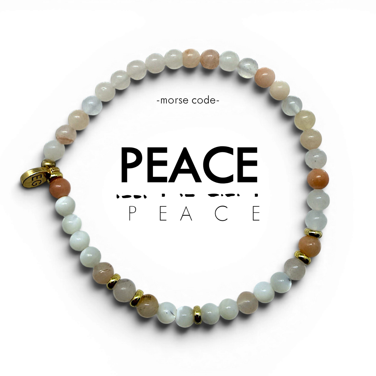 アクセサリー PEACE Morse Code Bracelet | PEACE – ETHICGOODS