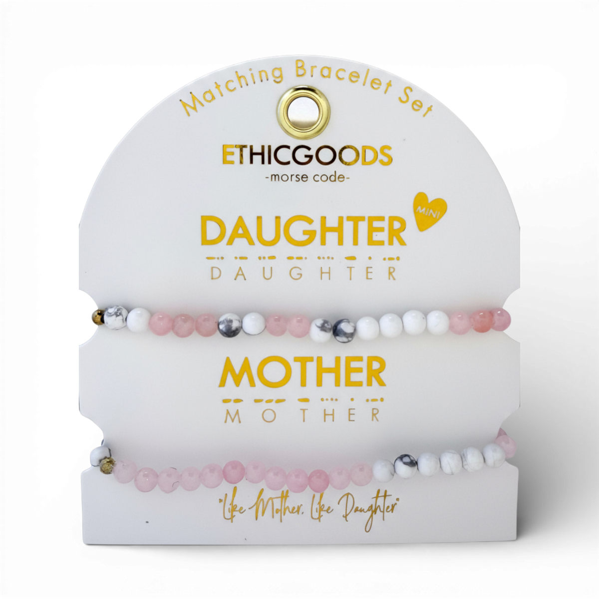 motherCART ILOVEhug柄 Morse Code Matching Set | MOTHER & MINI DAUGHTER – ETHICGOODS