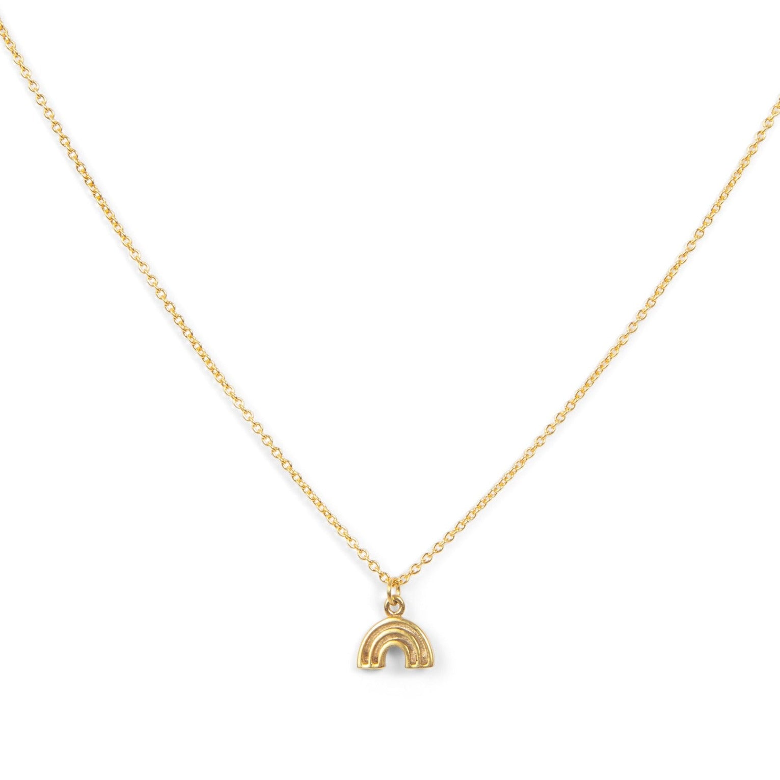 Rainbow pendant gold sales