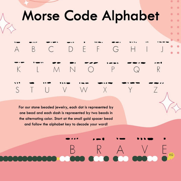 Custom Morse Code Bracelet