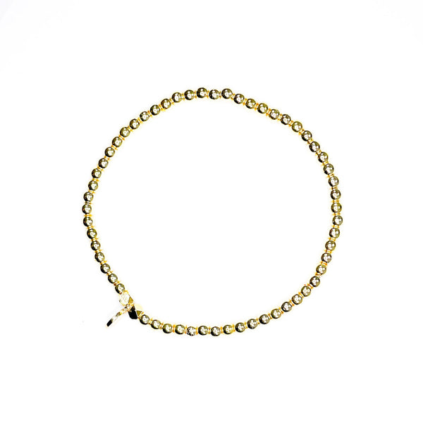 Extended Gold Hematite Stacker Bracelet