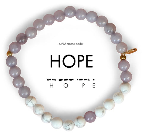 6mm Morse Code Bracelet | HOPE