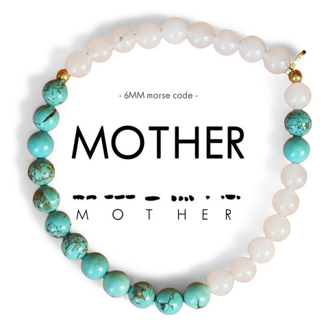 6mm Morse Code Bracelet | MOTHER