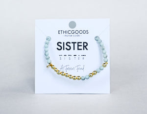 Gold Morse Code Bracelet | SISTER
