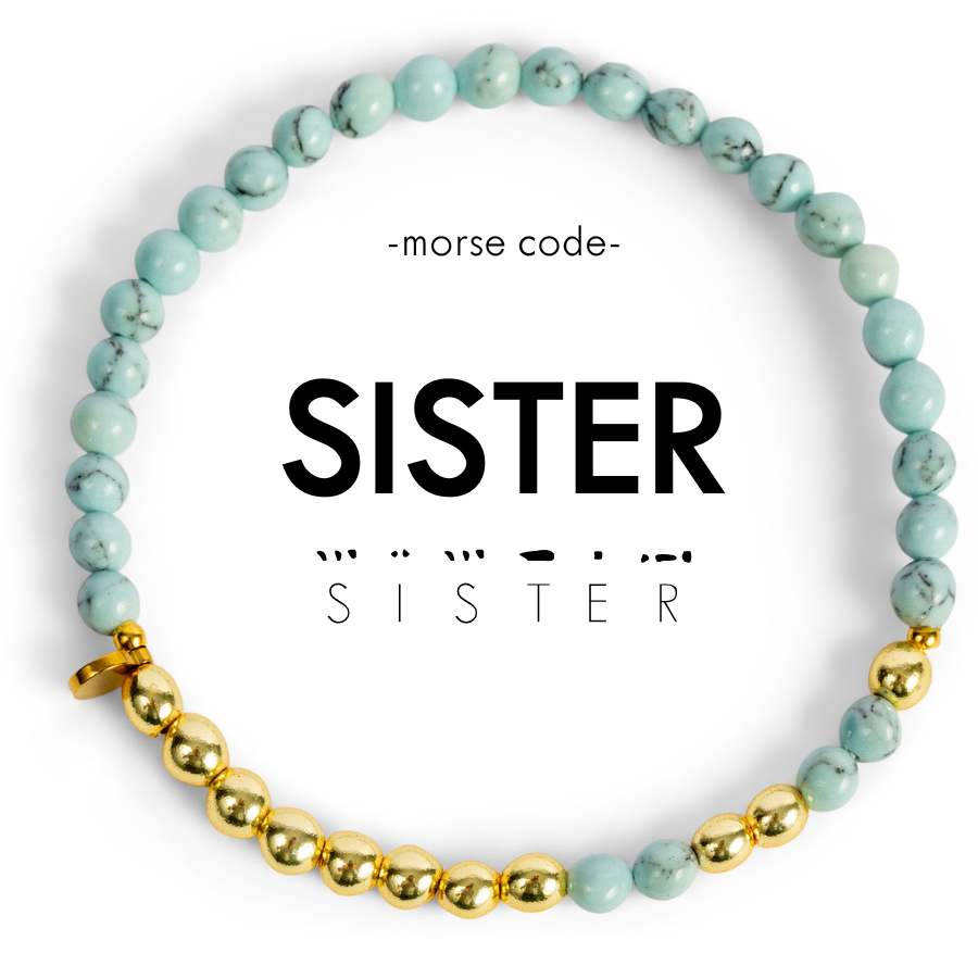 Gold Morse Code Bracelet SISTER ETHICGOODS