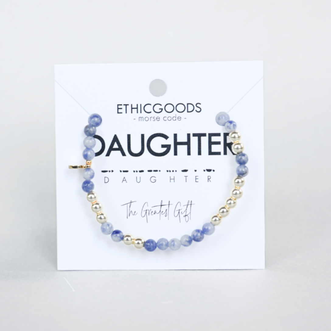 Gold Morse Code Bracelet | DAUGHTER
