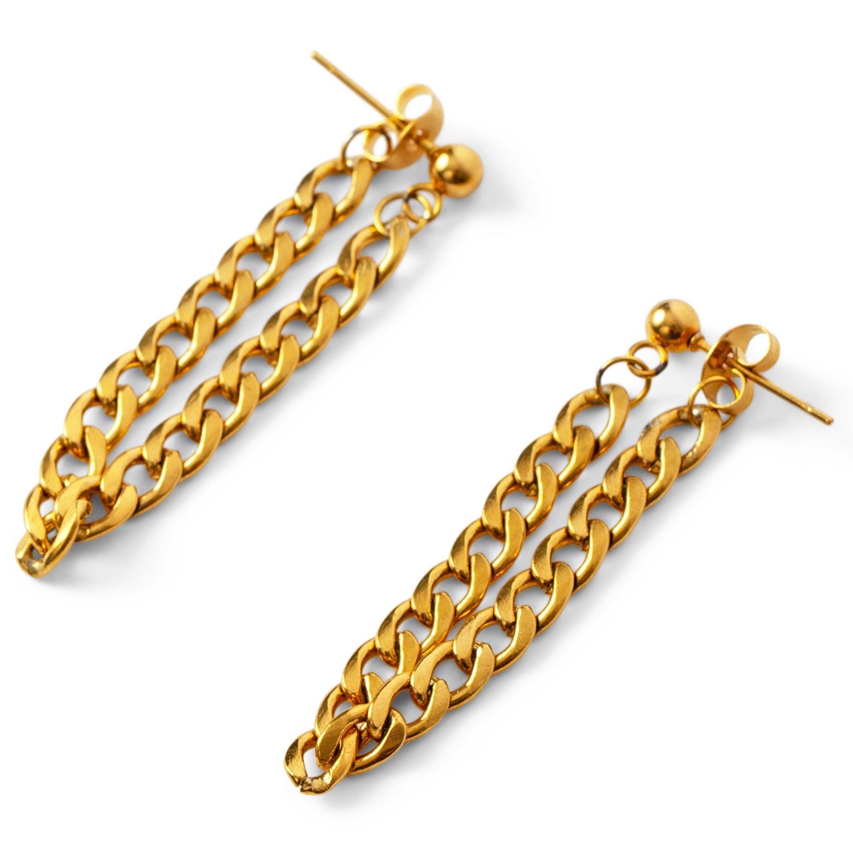 Ethic Goods Chain Classic Gold Earring Hoops