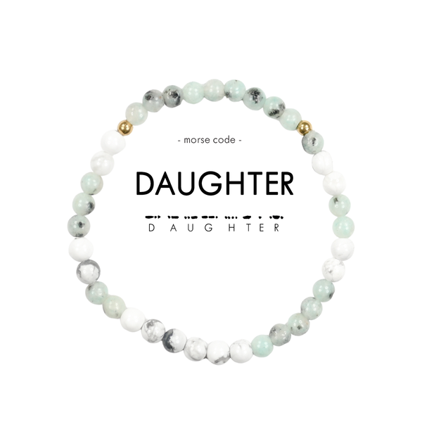 MINI Morse Code Bracelet | Daughter