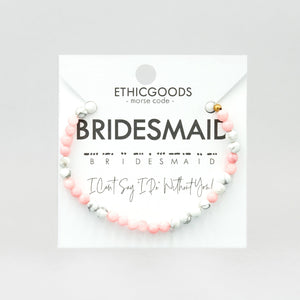 Morse Code Bracelet | BRIDESMAID