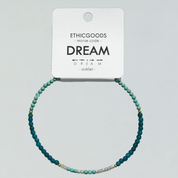 Morse Code Anklet | DREAM