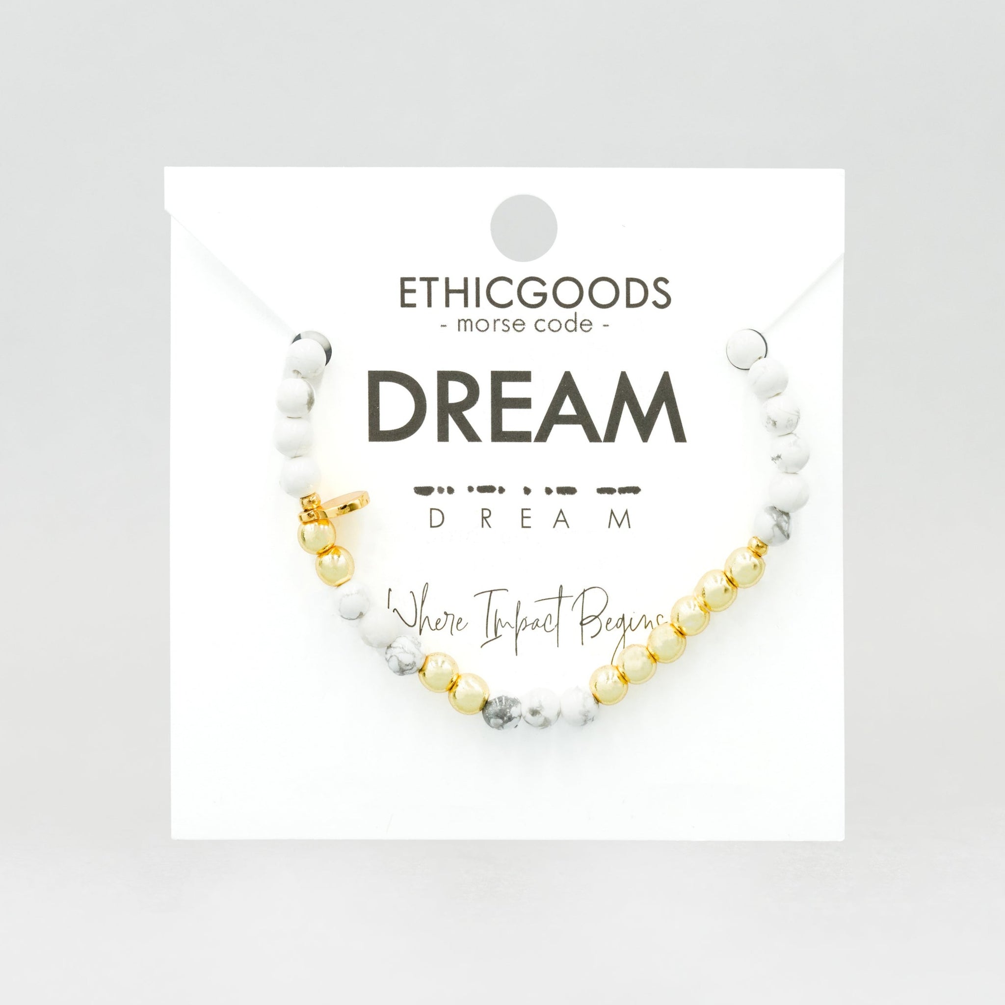 Gold Morse Code Bracelet | DREAM