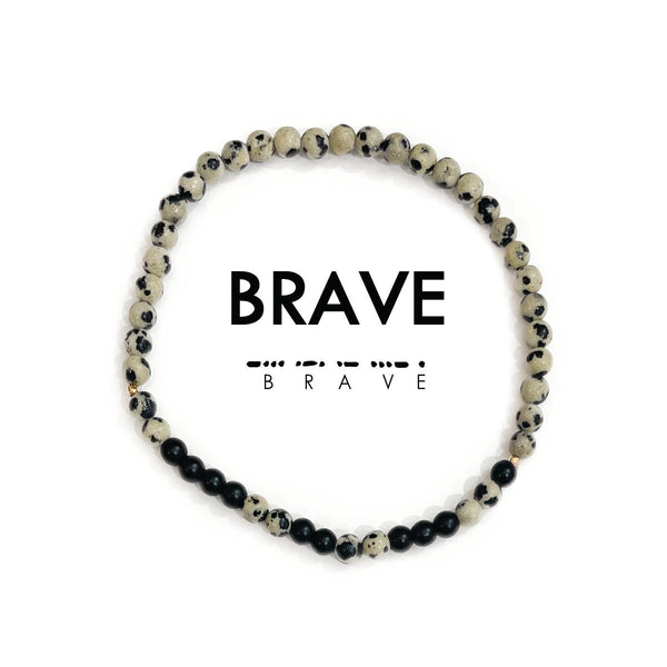 Morse Code Bracelet Men's Extended Size | BRAVE