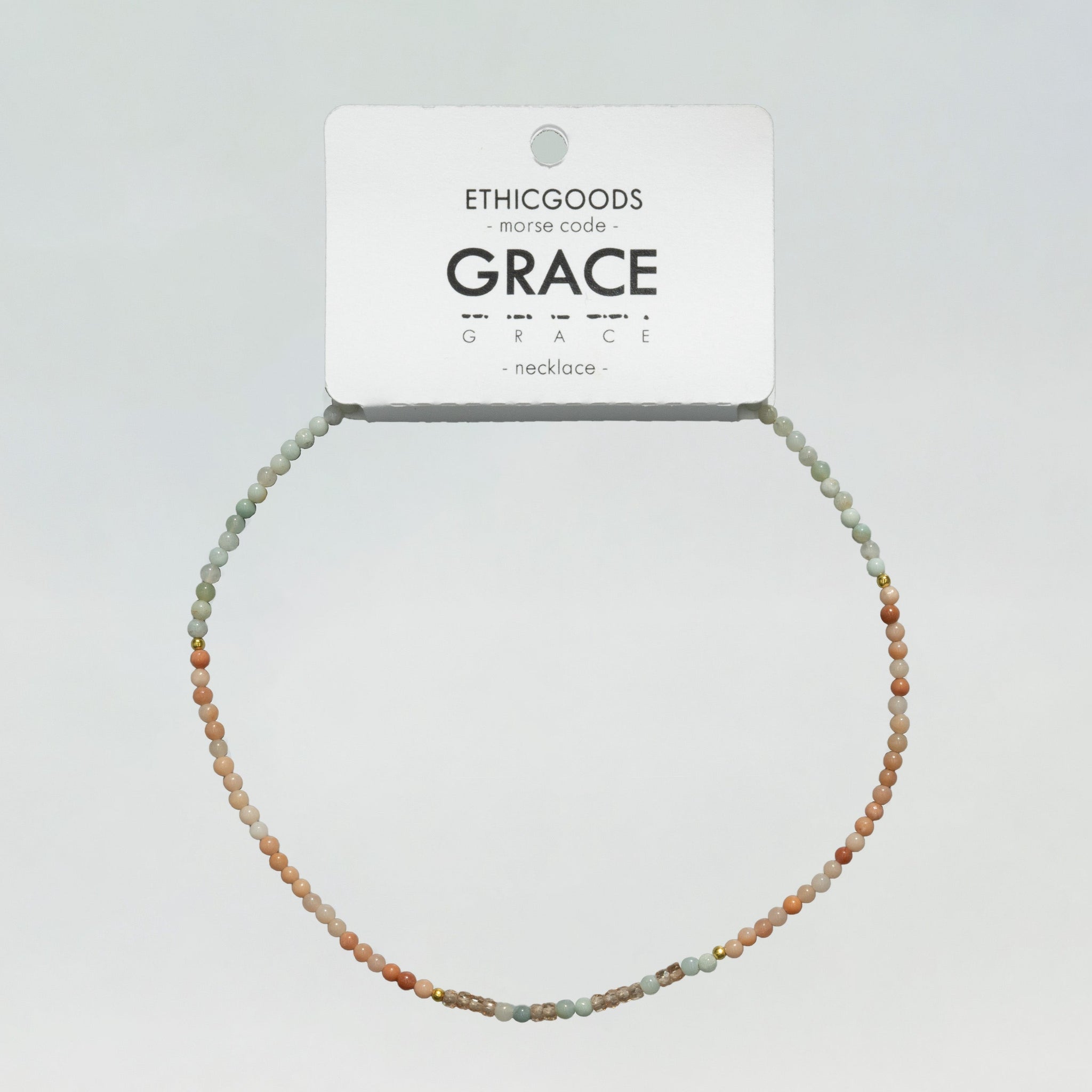 Morse Code Necklace: GRACE
