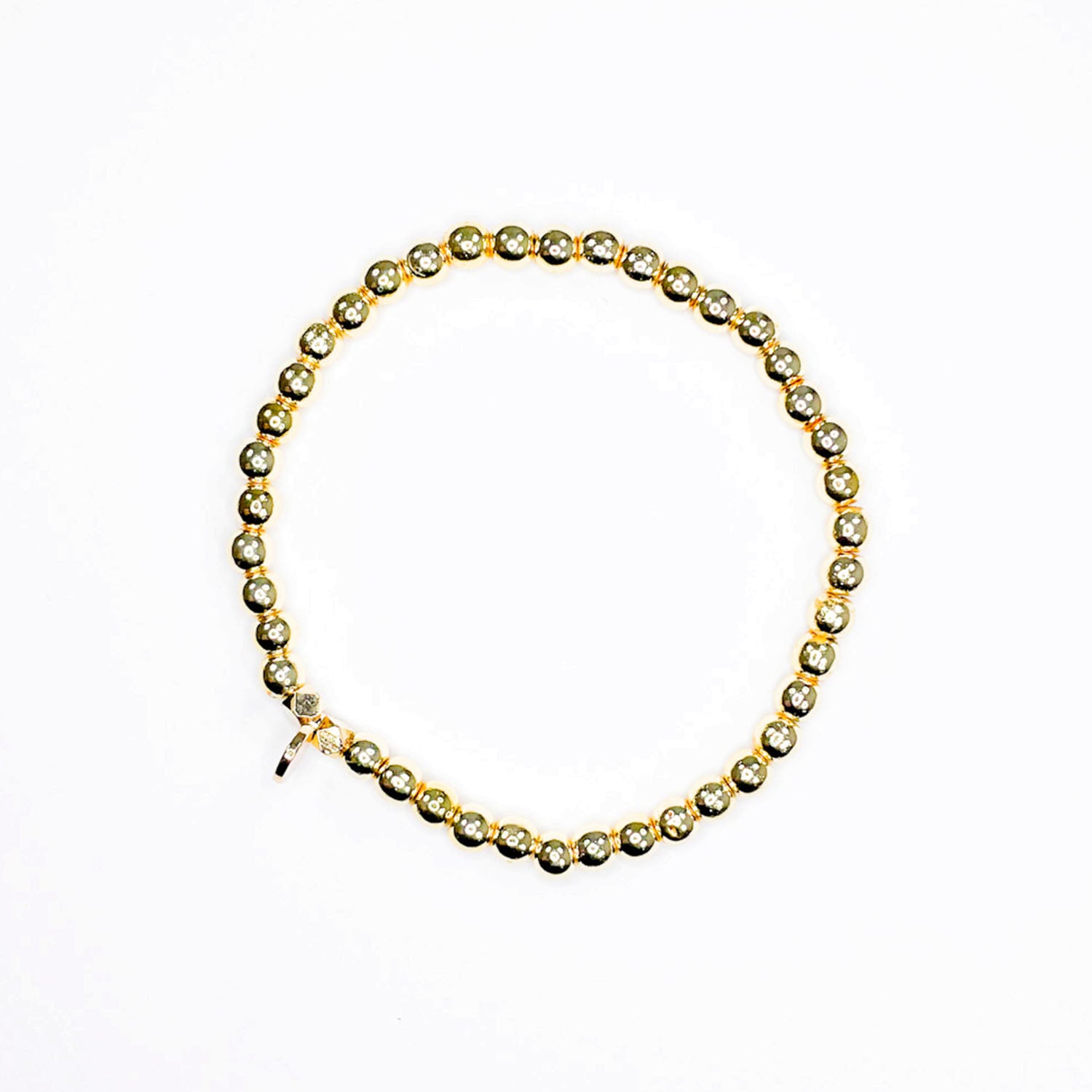 Gold Hematite Stacker Bracelet
