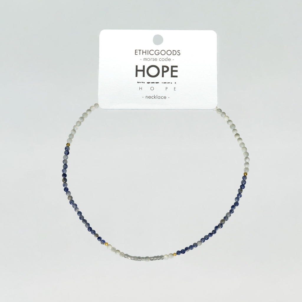 Morse Code Necklace: HOPE – ETHICGOODS