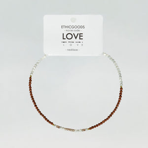 Morse Code Necklace: LOVE