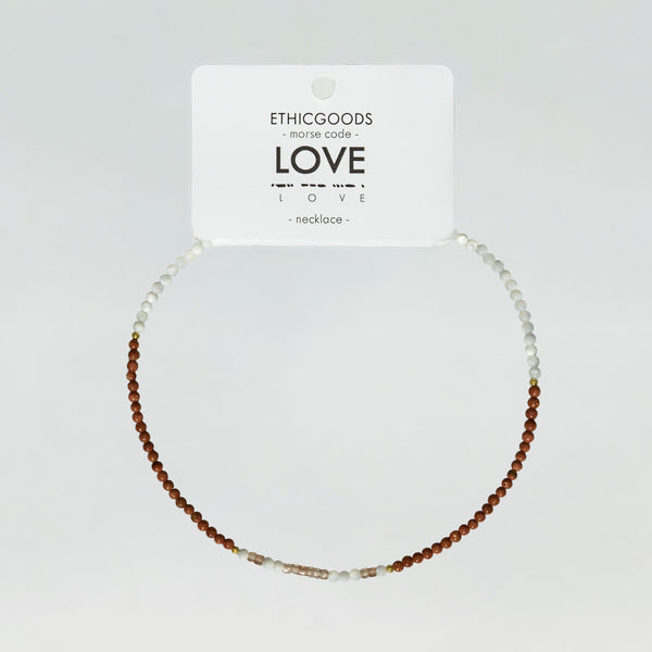 Morse Code Necklace: LOVE