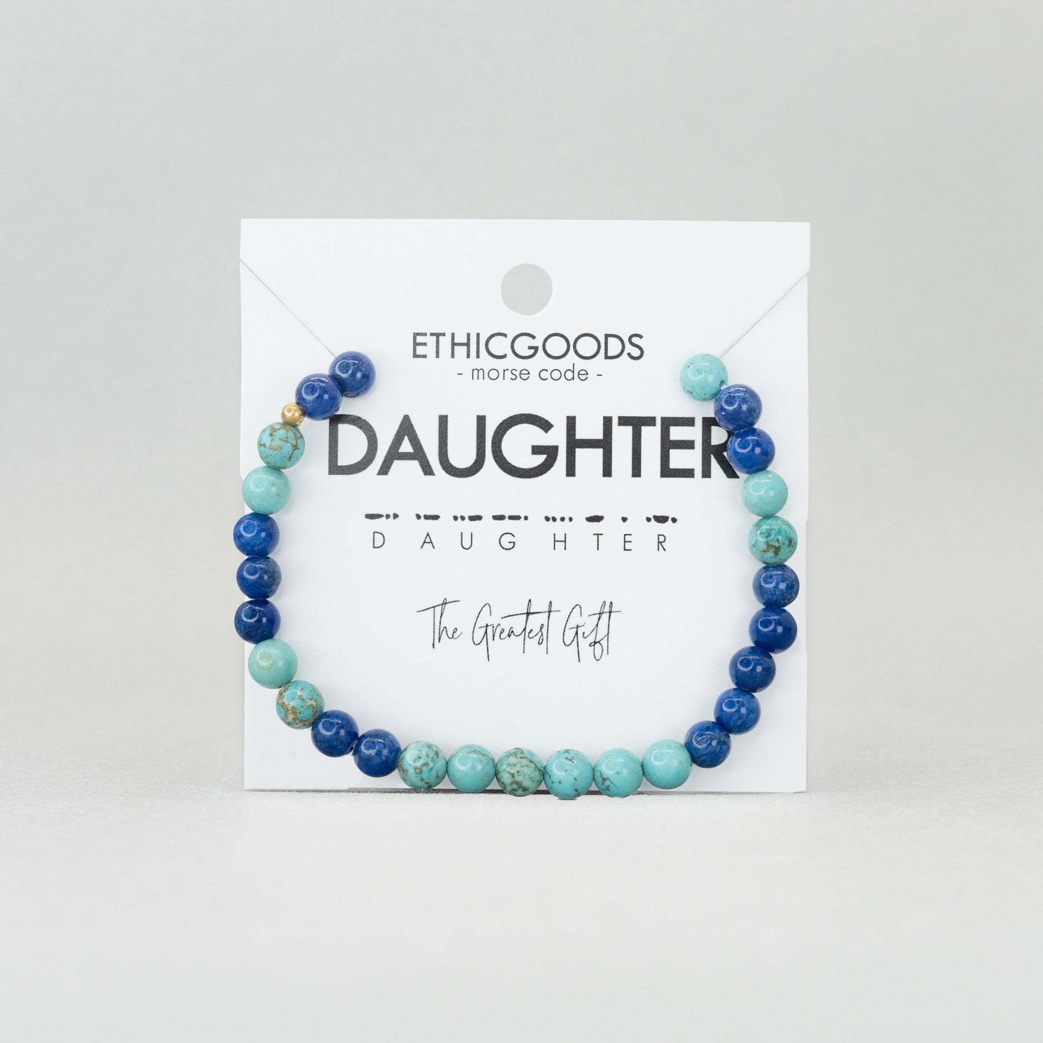 6mm Morse Code Bracelet | DAUGHTER