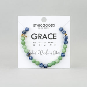 6mm Morse Code Bracelet | GRACE