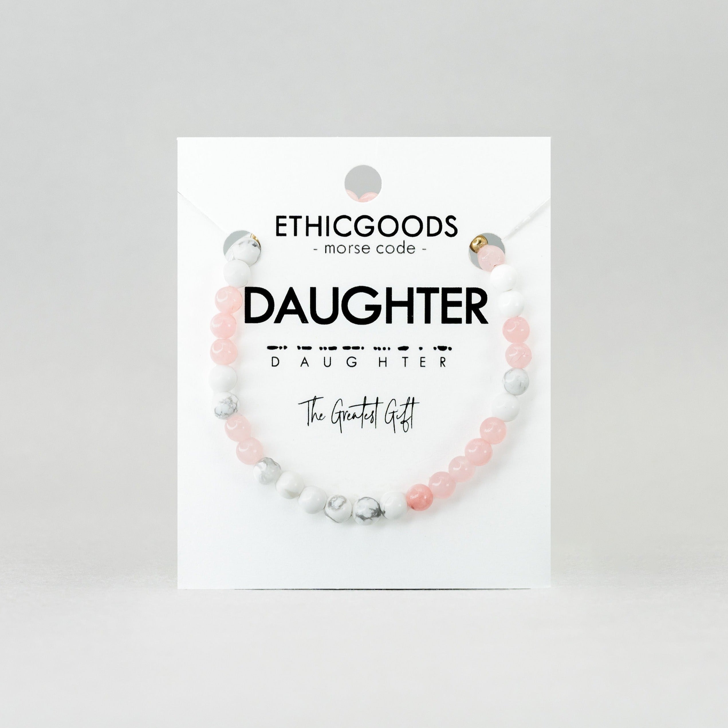 Morse code deals mother daughter bracelet