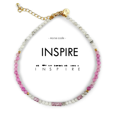 Morse Code Anklet | INSPIRE