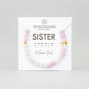 6mm Morse Code Bracelet | SISTER