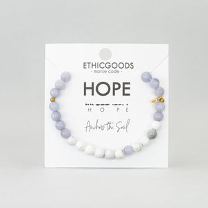 6mm Morse Code Bracelet | HOPE