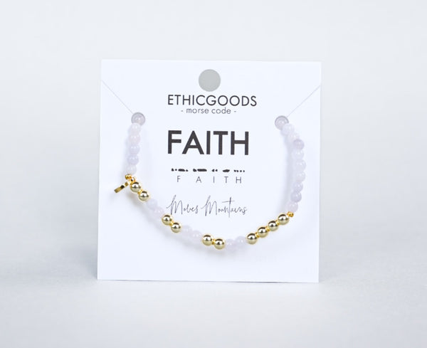 Gold Morse Code Bracelet | FAITH