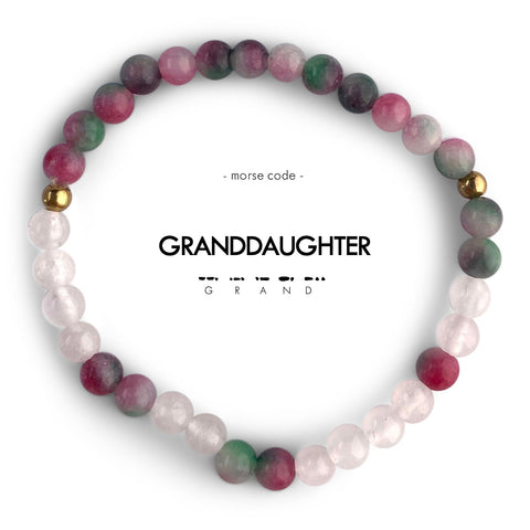MINI Morse Code Bracelet | Granddaughter