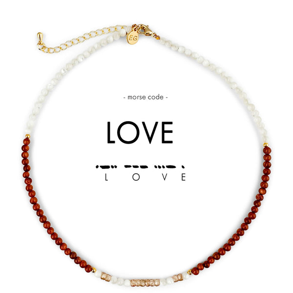Love Set - Morse Code Choker Necklace & Earrings