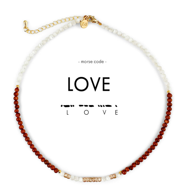 Morse Code Necklace: LOVE