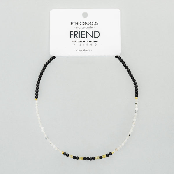 Morse Code Necklace: FRIEND