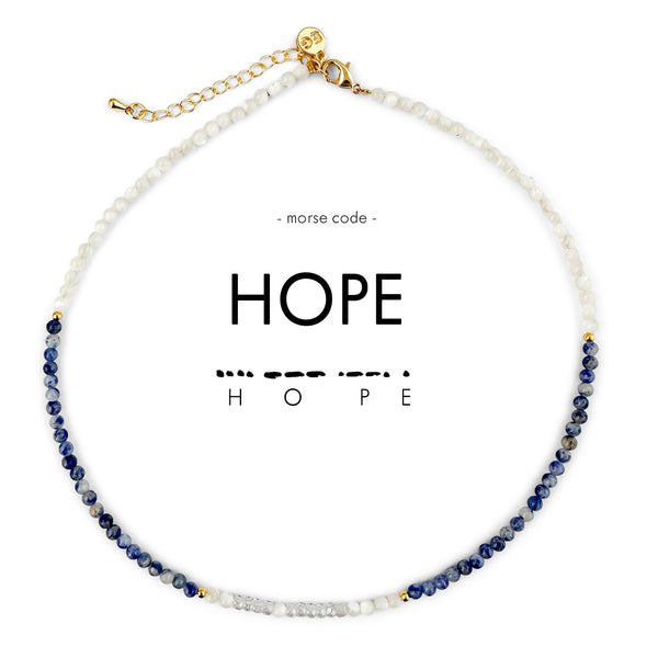 Morse Code Necklace: HOPE