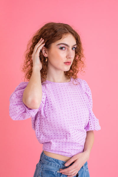 Morse Code Heishi Half Hoop Earrings | HOPE