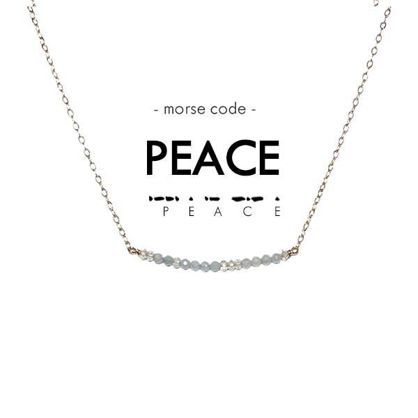 I love you 2025 morse code necklace