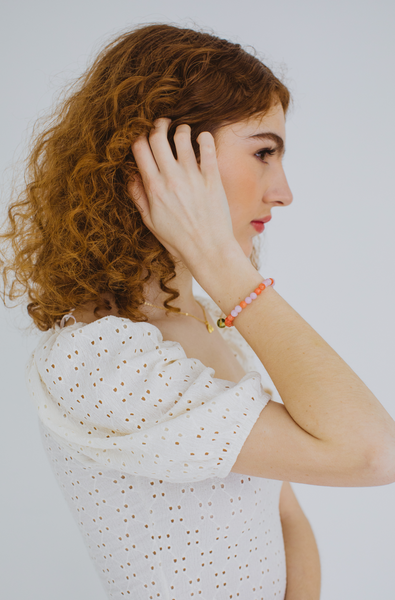 6mm Morse Code Bracelet | STRENGTH