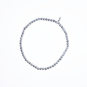 Silver Hematite Bead Bracelet